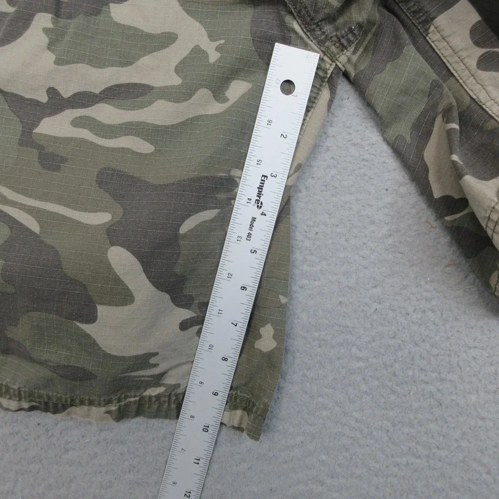 CE Schmidt Workwear Cargo Shorts Mens 40x11 Green Camo Cotton Ripstop Utility